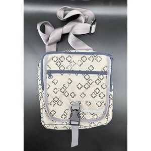 Eddie Bauer Crossbody Messenger Travex Tablet Bag Adjustable Strap Beige Grey‎